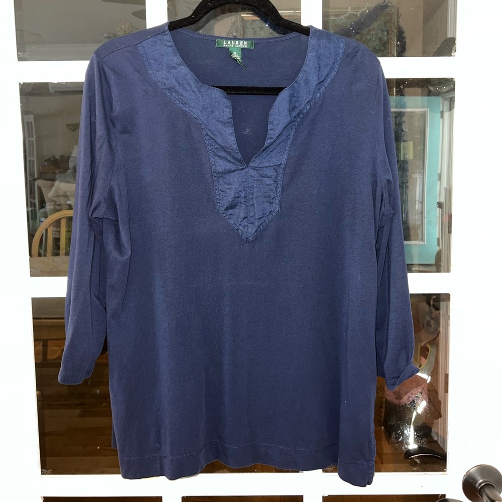 Ralph Lauren Navy Blouse